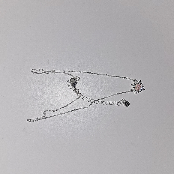 Never worn LC  Lauren Conrad silver opal sun necklace - Picture 1 of 2
